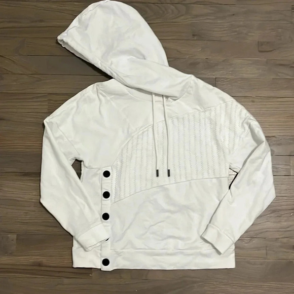 CAbi White Hoodie Sweatshirt - Picture 2 of 5